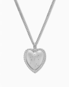 Sterrenbeeld hart ketting graveren plaat hanger