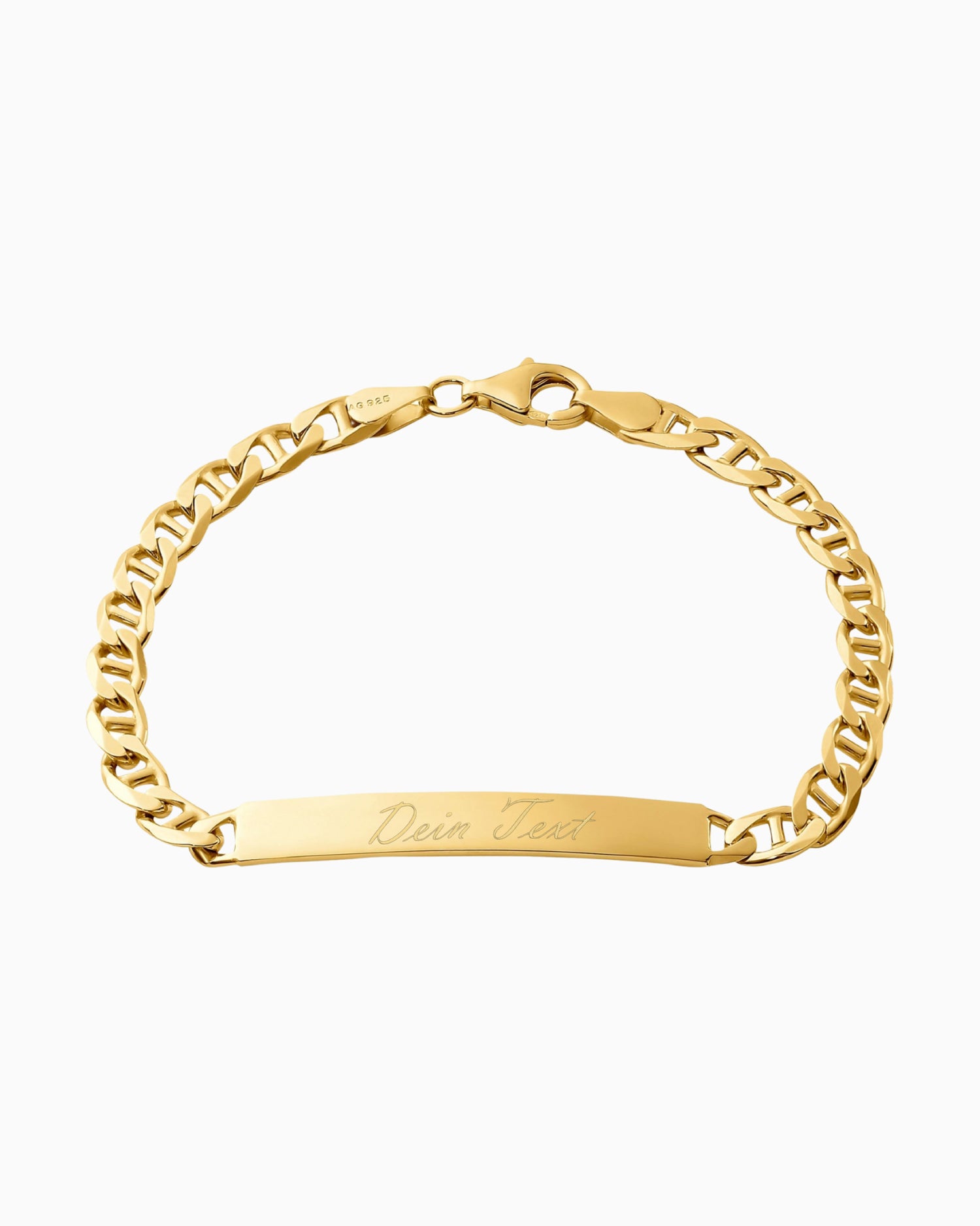 Graveerarmband Graveerplaatje Gepantserde staaf ID-armband