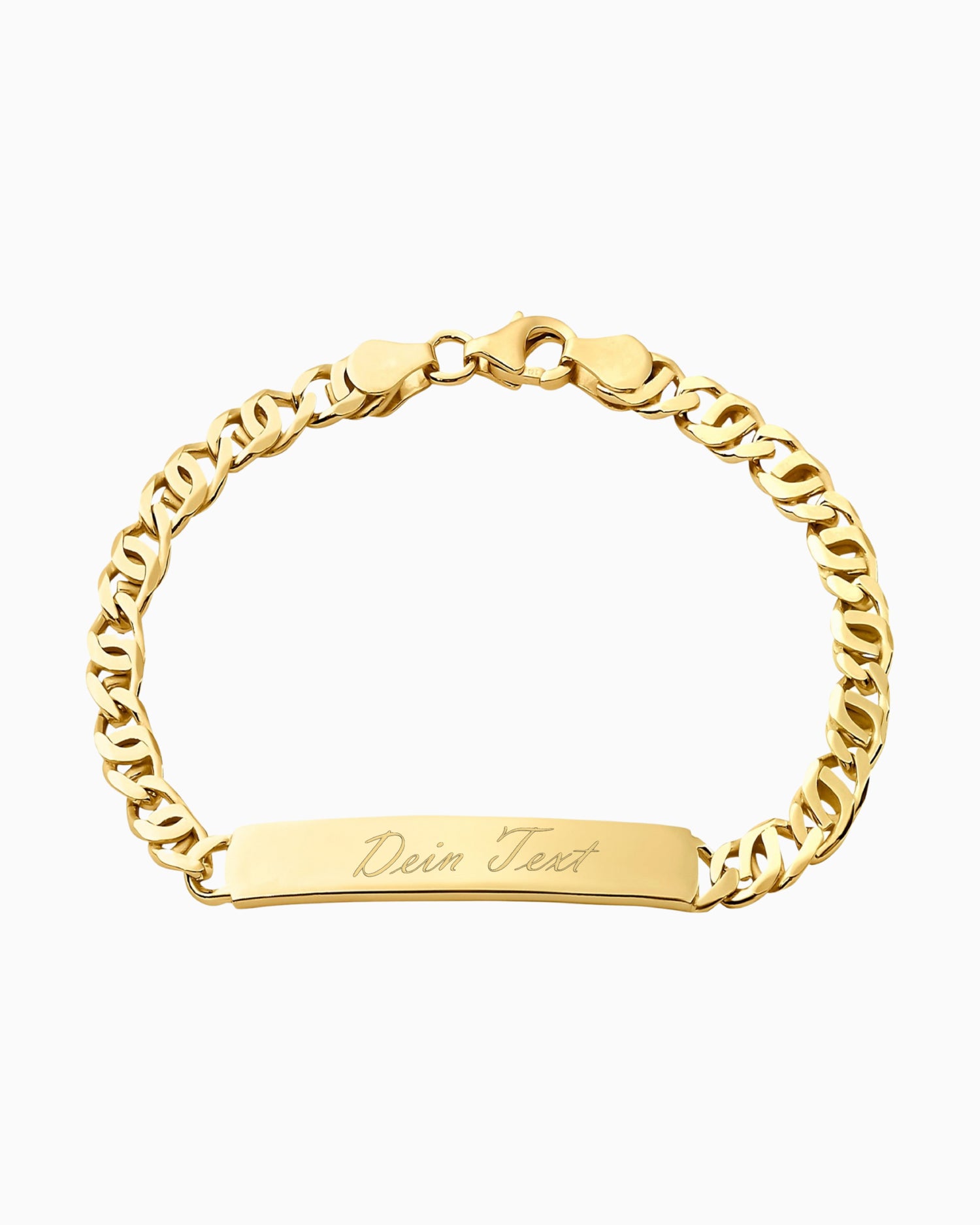 Graveerarmband Graveerplaatje Tijgeroog ID armband