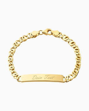 Graveerarmband Graveerplaatje Tijgeroog ID armband