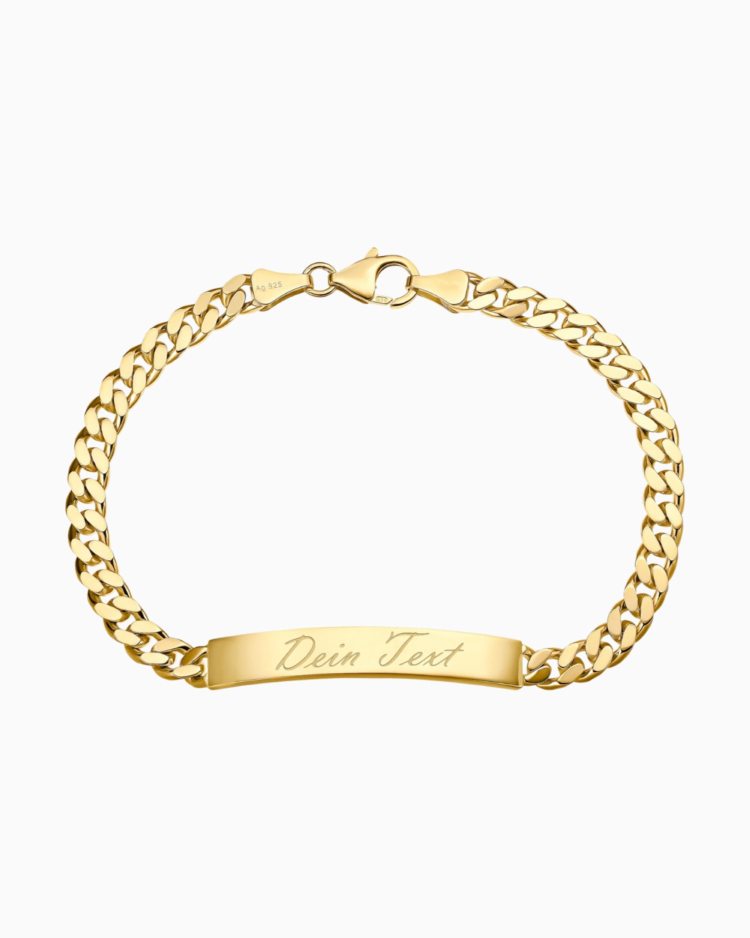 Graveerarmband Graveerplaatje Pantser ID-armband