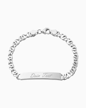 Graveerarmband Graveerplaatje Tijgeroog ID armband