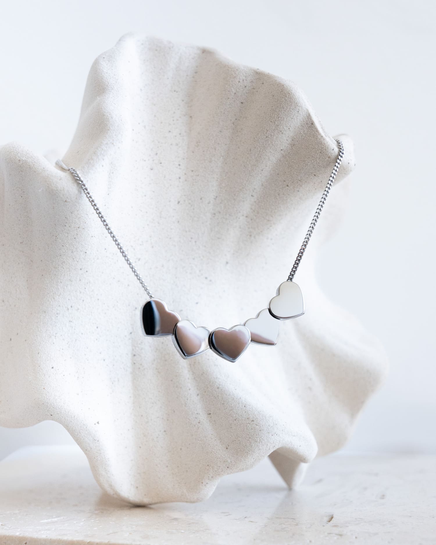 Hart ketting graveerplaatje hanger