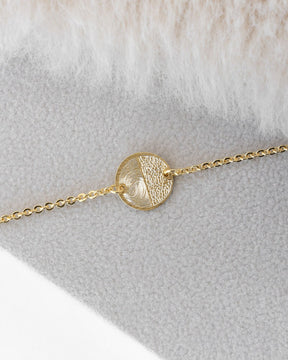 Neusafdruk graveerarmband graveerplaatje rond