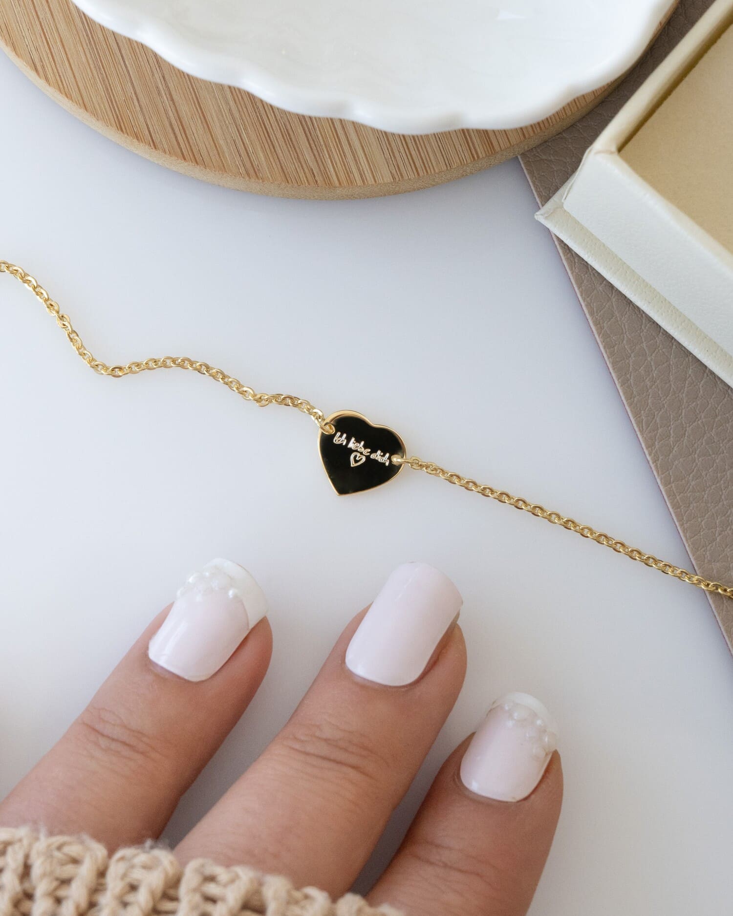 Graveerarmband graveerplaat hart