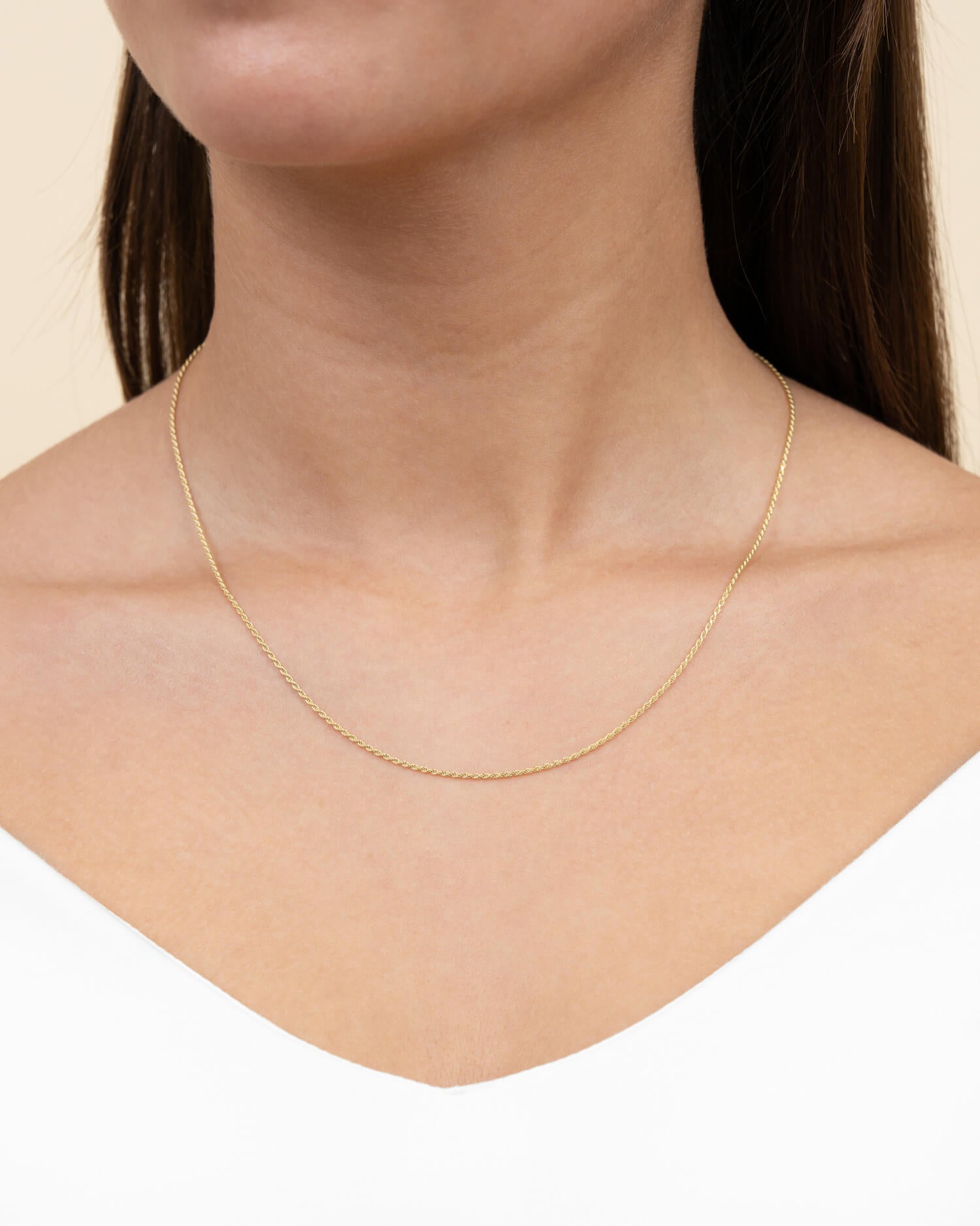 Koord collier 925 zilver 18 karaat verguld 1.20mm