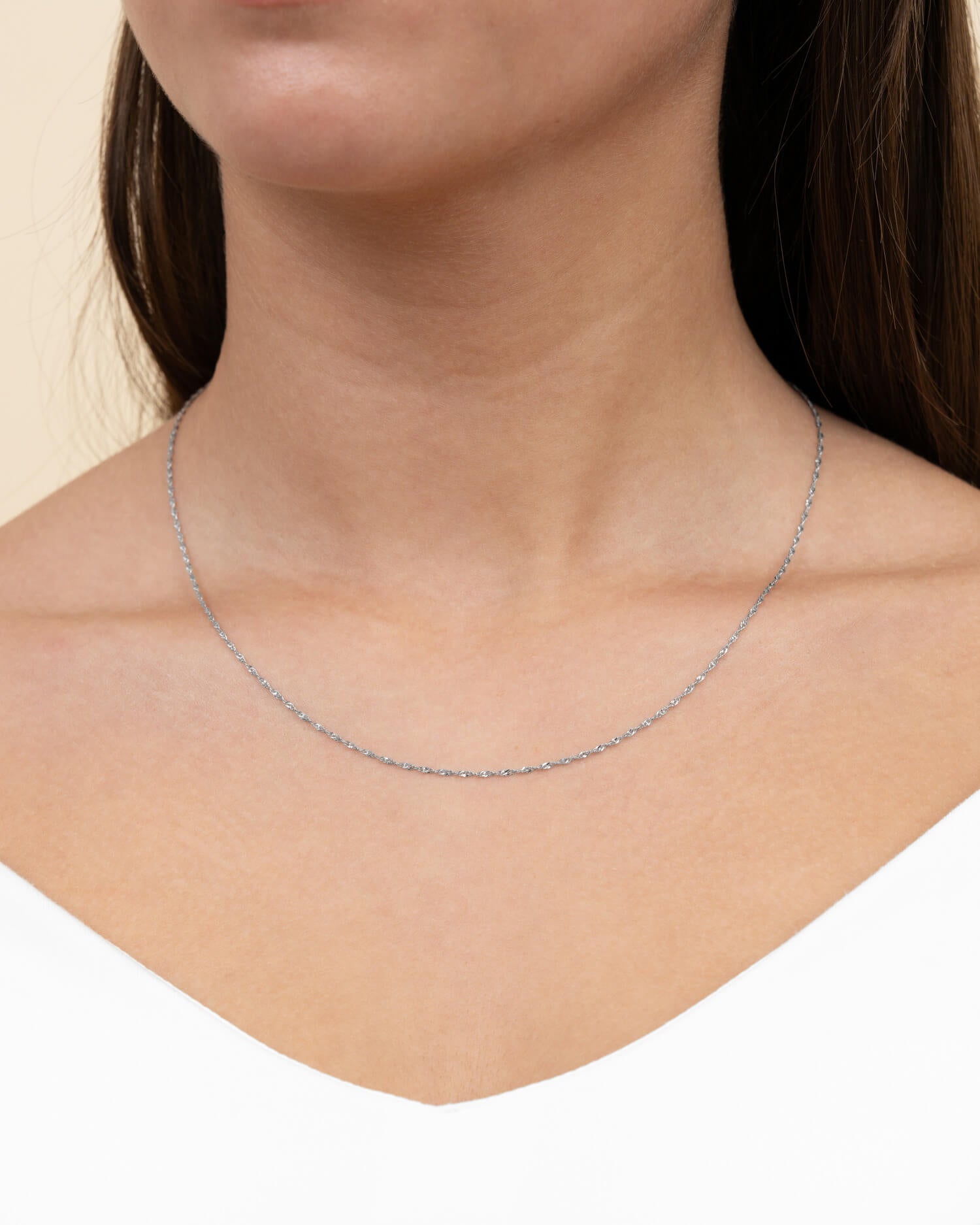 Singapore ketting 925 zilver gerhodineerd 1.20mm