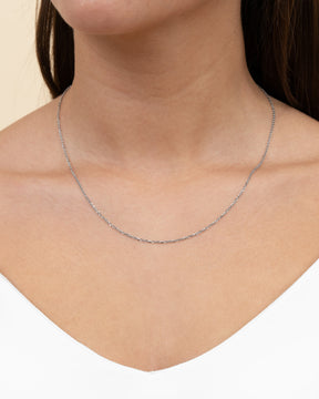 Ankerketting 925 zilver gerhodineerd 1.40mm