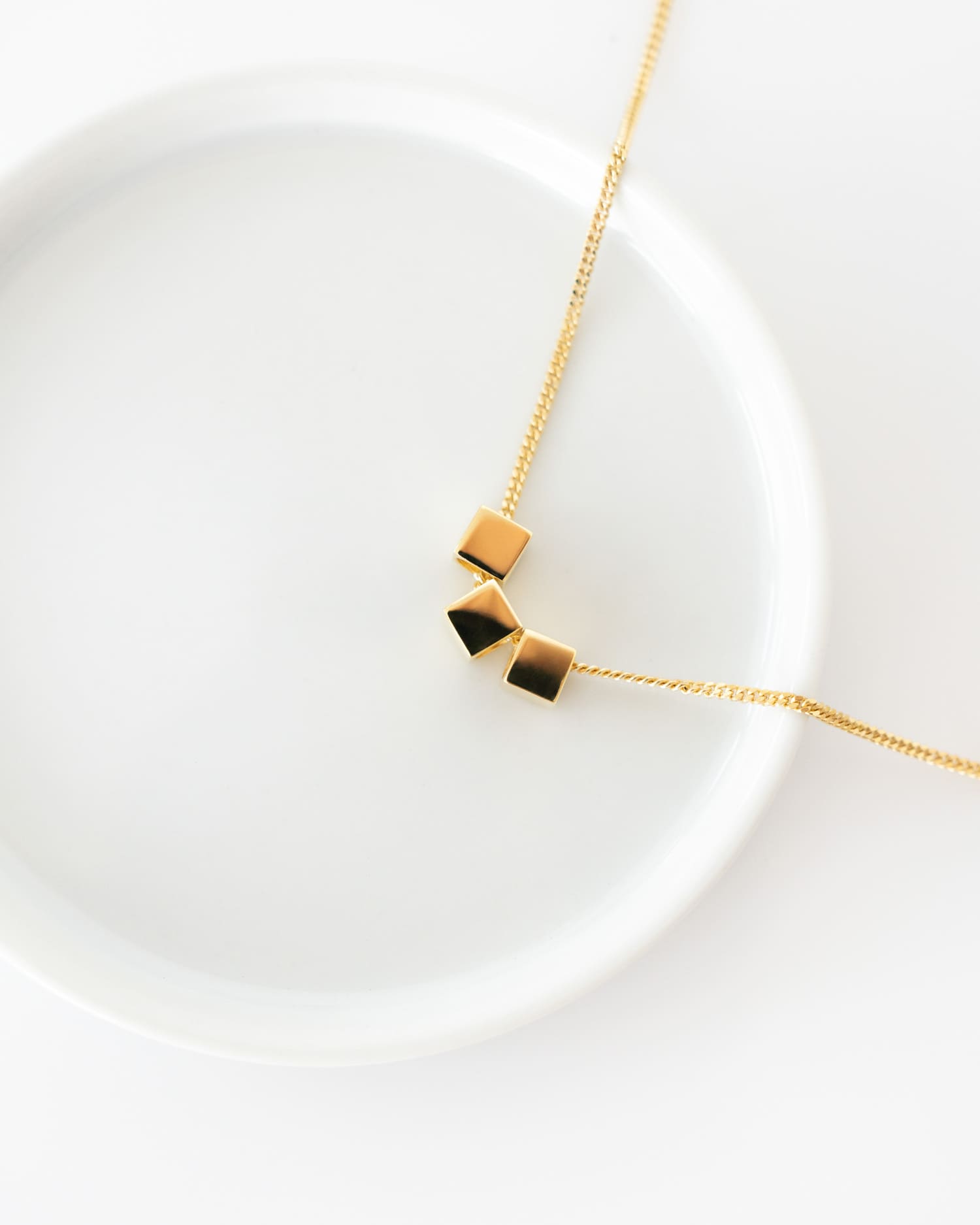 Kubus ketting graveerplaat hanger