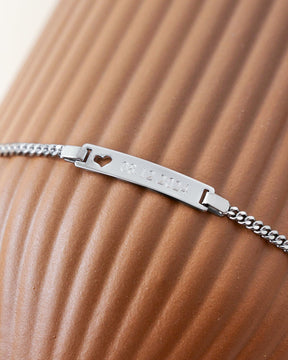 Graveerarmband graveerplaat hart
