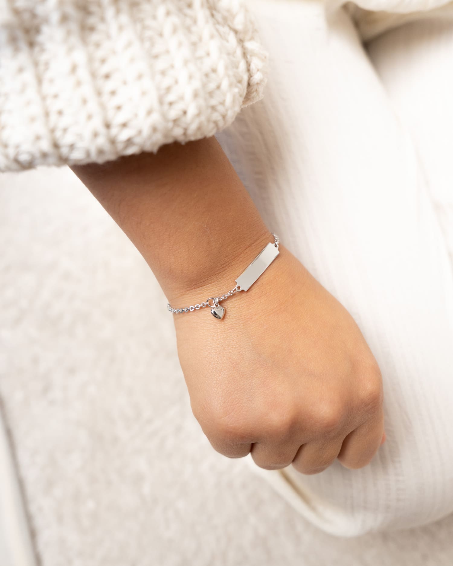 Graveerarmband graveerplaat hart