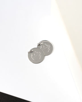 Afbeelding/grafiek Uploud graveerplaatjes halsketting hanger rond 12mm