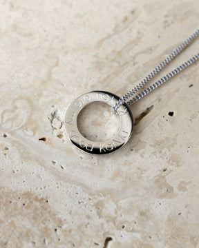 Ring Ketting Graveerplaat Hanger