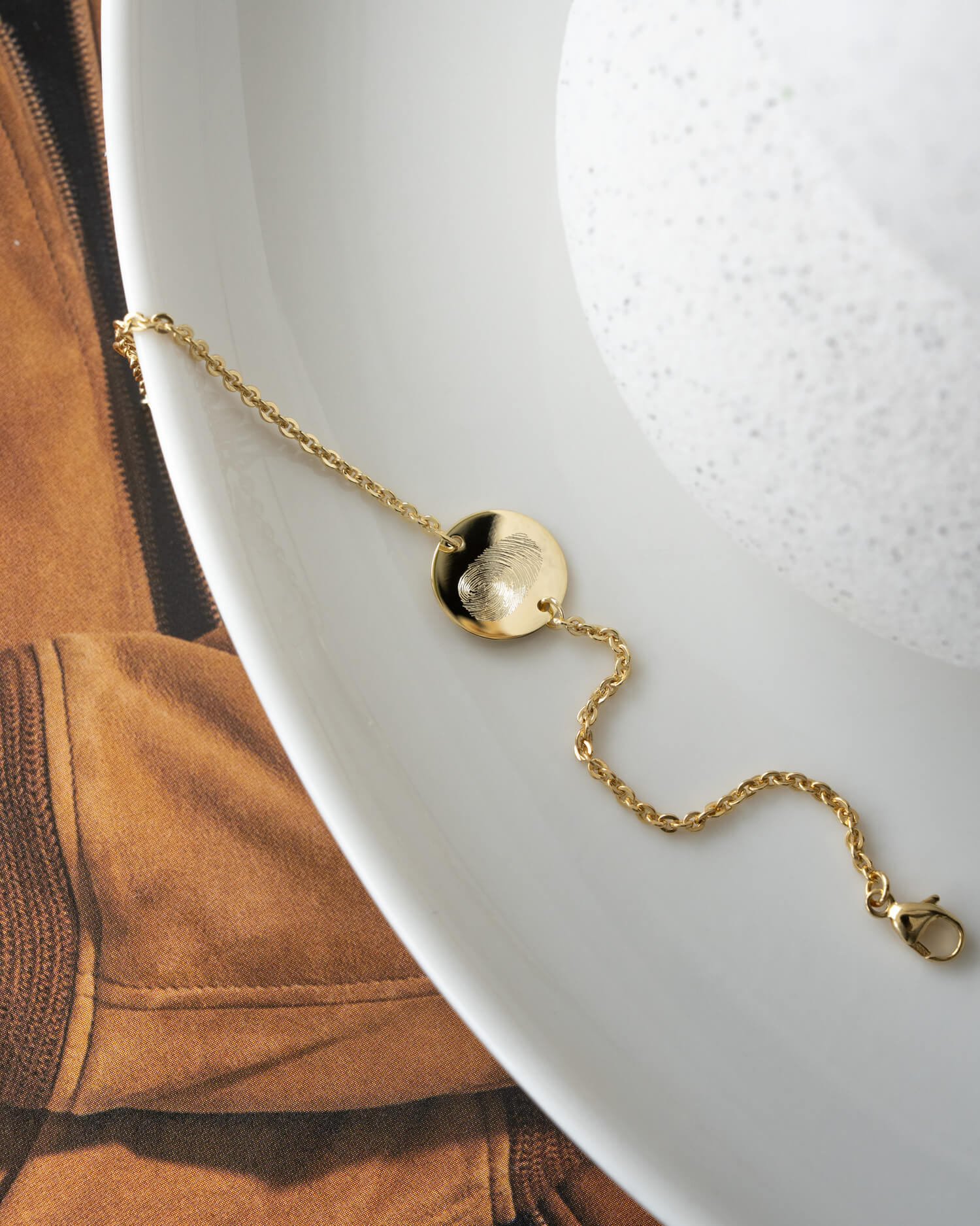 Graveerarmband graveerplaatje rond