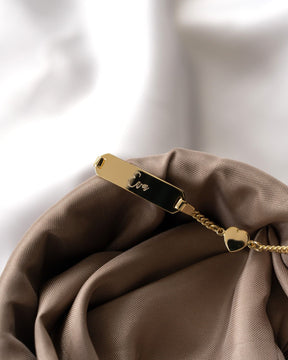 Graveerarmband graveerplaat hart