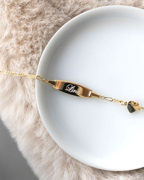 Graveerarmband graveerplaat hart