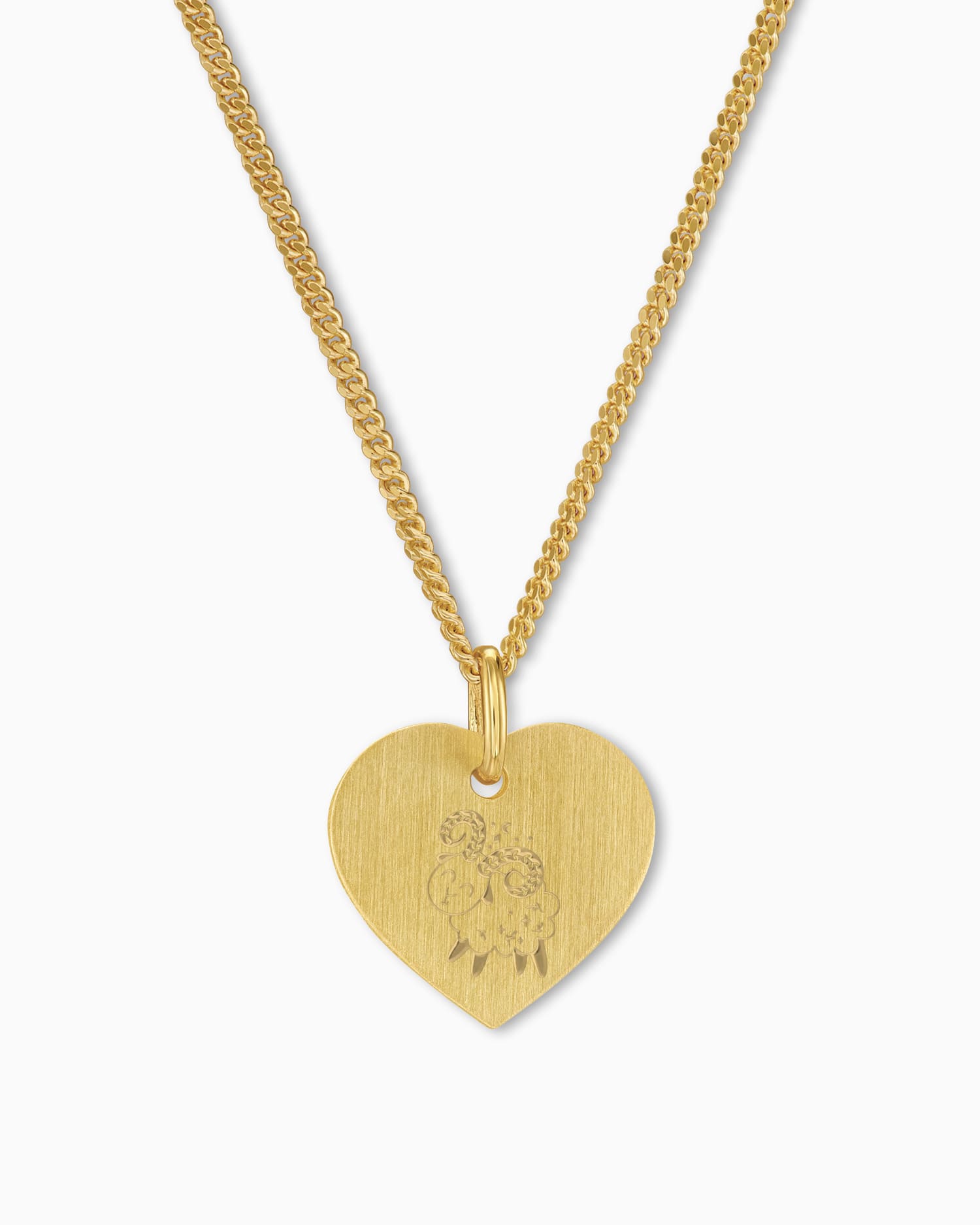 Sterrenbeeld hart ketting graveerplaatje hanger 13mm