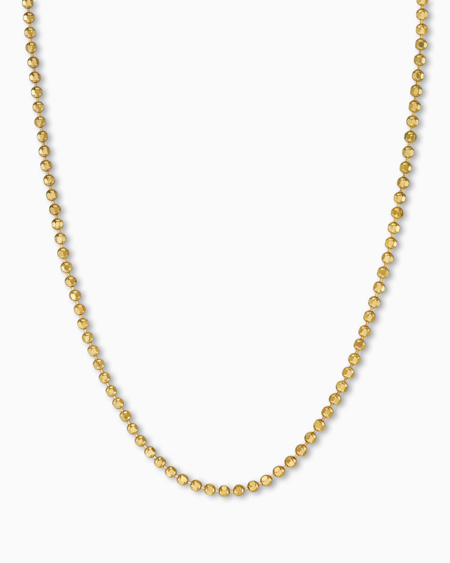 Kogelketting 925 zilver 18 karaat verguld 1.20mm