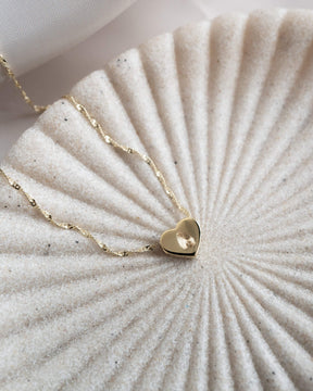 Hart ketting graveerplaatje hanger