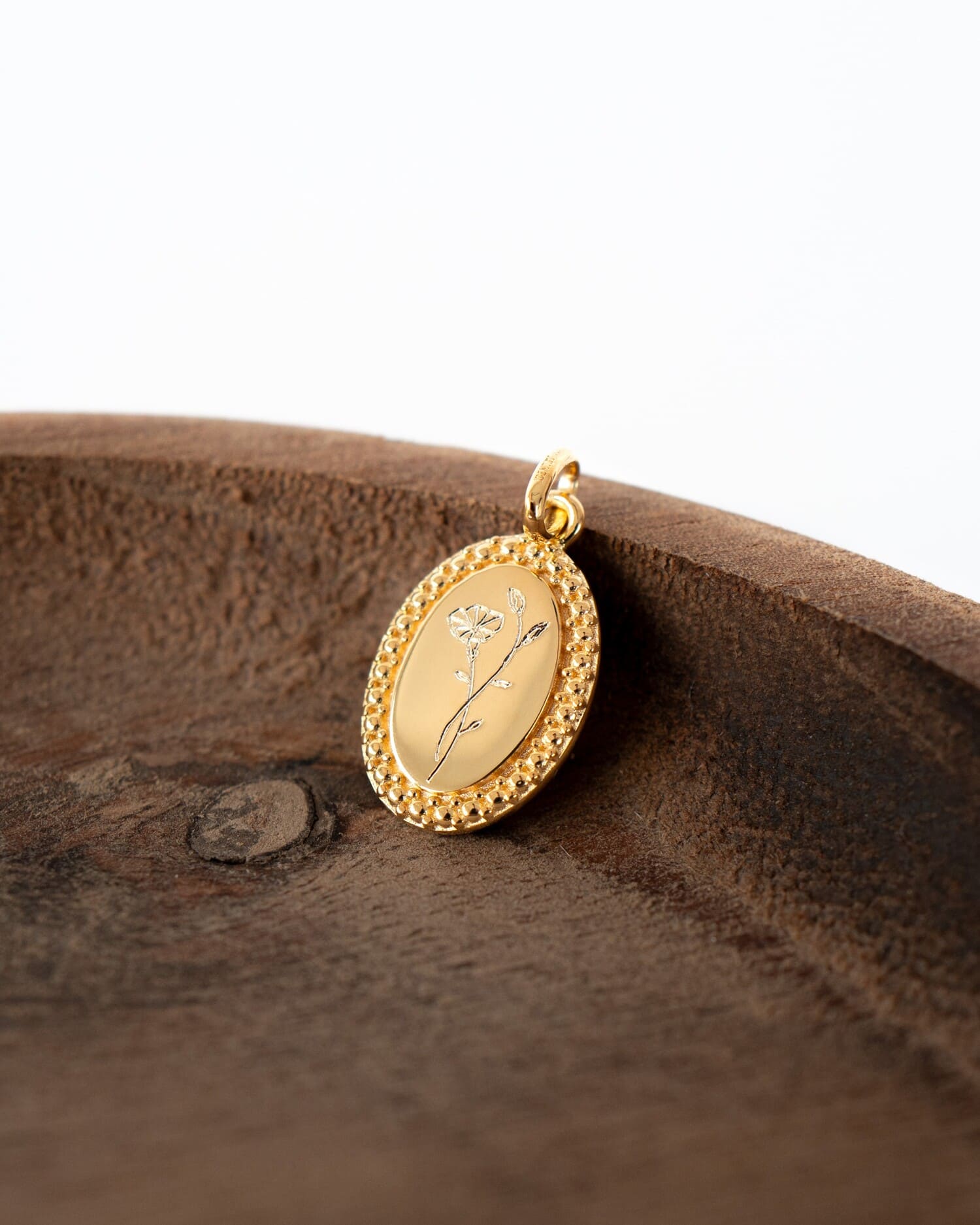 Graveerplaatjes halsketting hanger ovaal