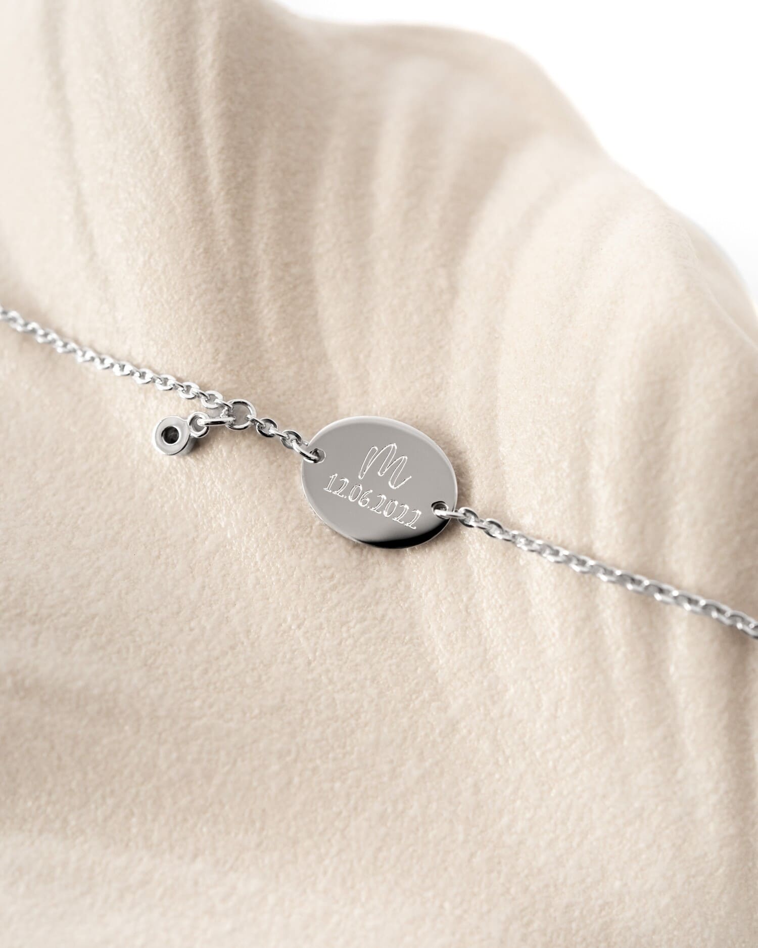 Graveerarmband graveerplaat ovaal