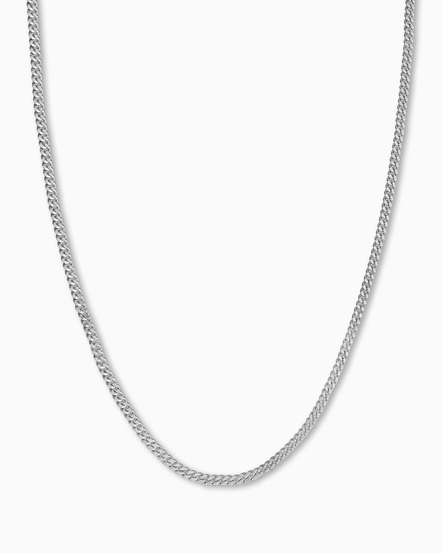 Gepantserde ketting 925 zilver gerhodineerd 1.40mm