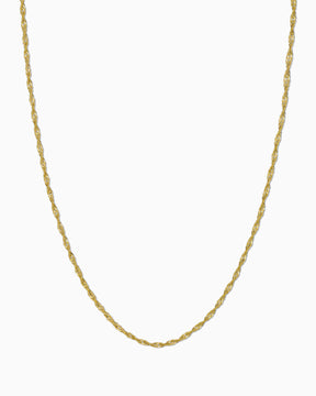 Singapore ketting 925 zilver 18 karaat verguld 1.20mm