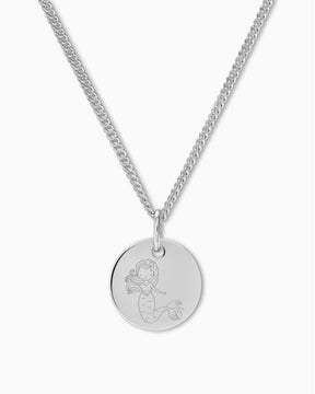 Symbole dziecka grawerowanie płytki naszyjnik wisiorek okrągły 12mm