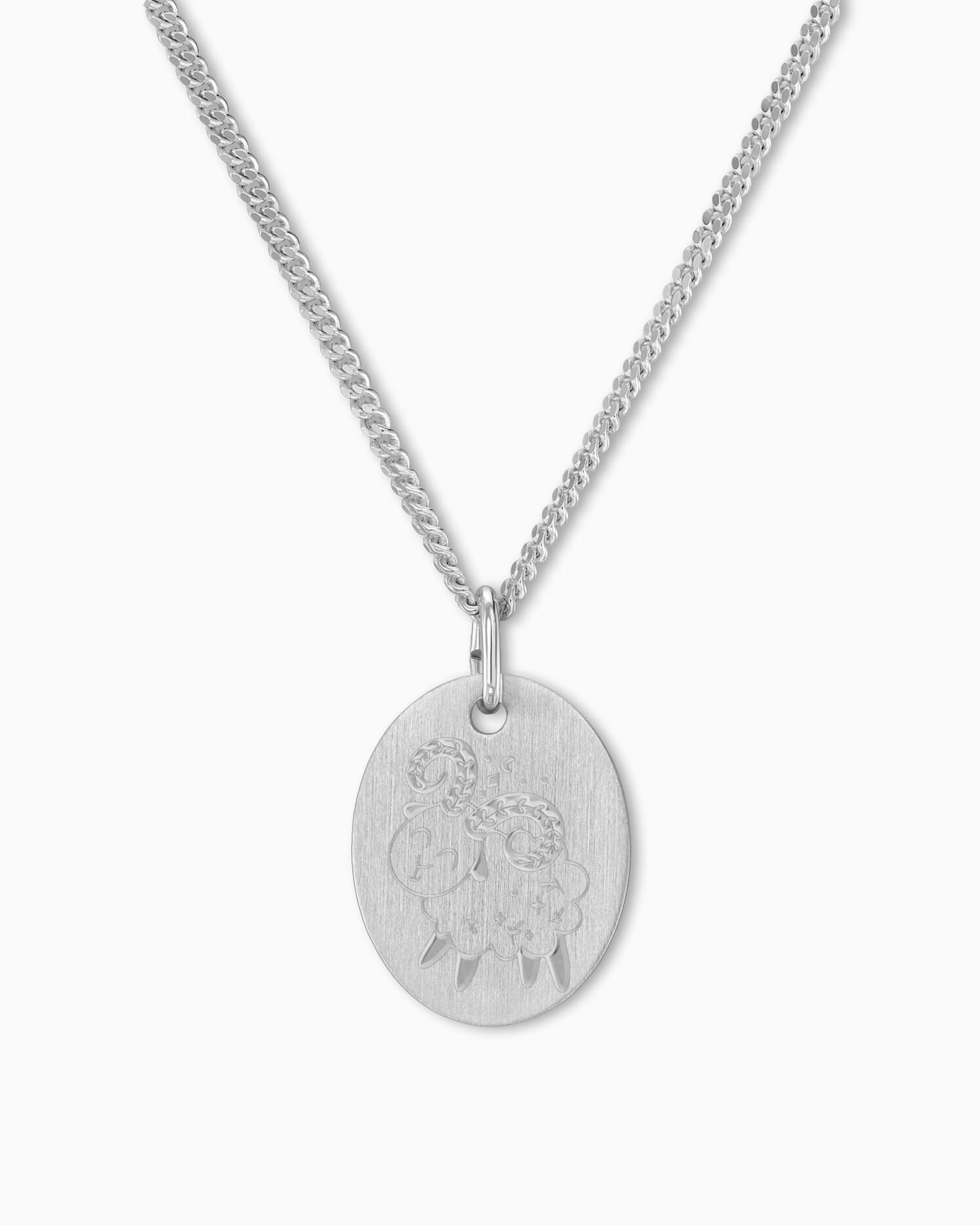 Znak zodiaku grawerowanie płytki naszyjnik wisiorek owalny